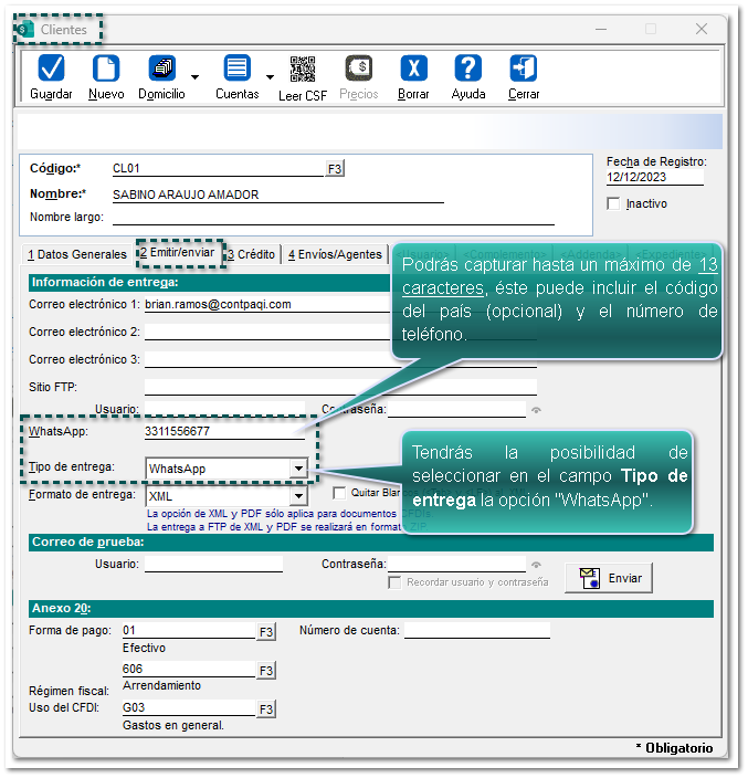Clientes comercial premium