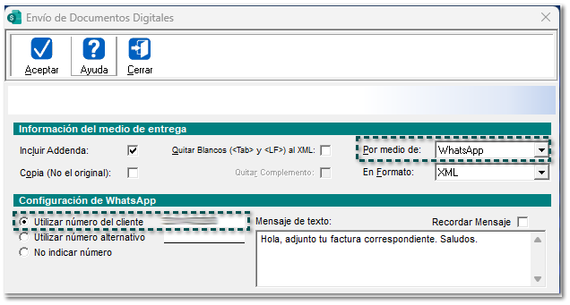 Configuración de WhatsApp