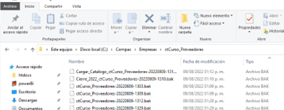 Respaldos Contabilidad 12