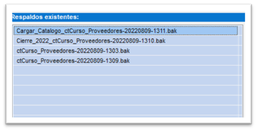 Respaldos Contabilidad 5