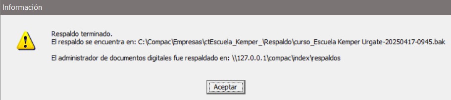 respaldar contpaqi nomina informacion