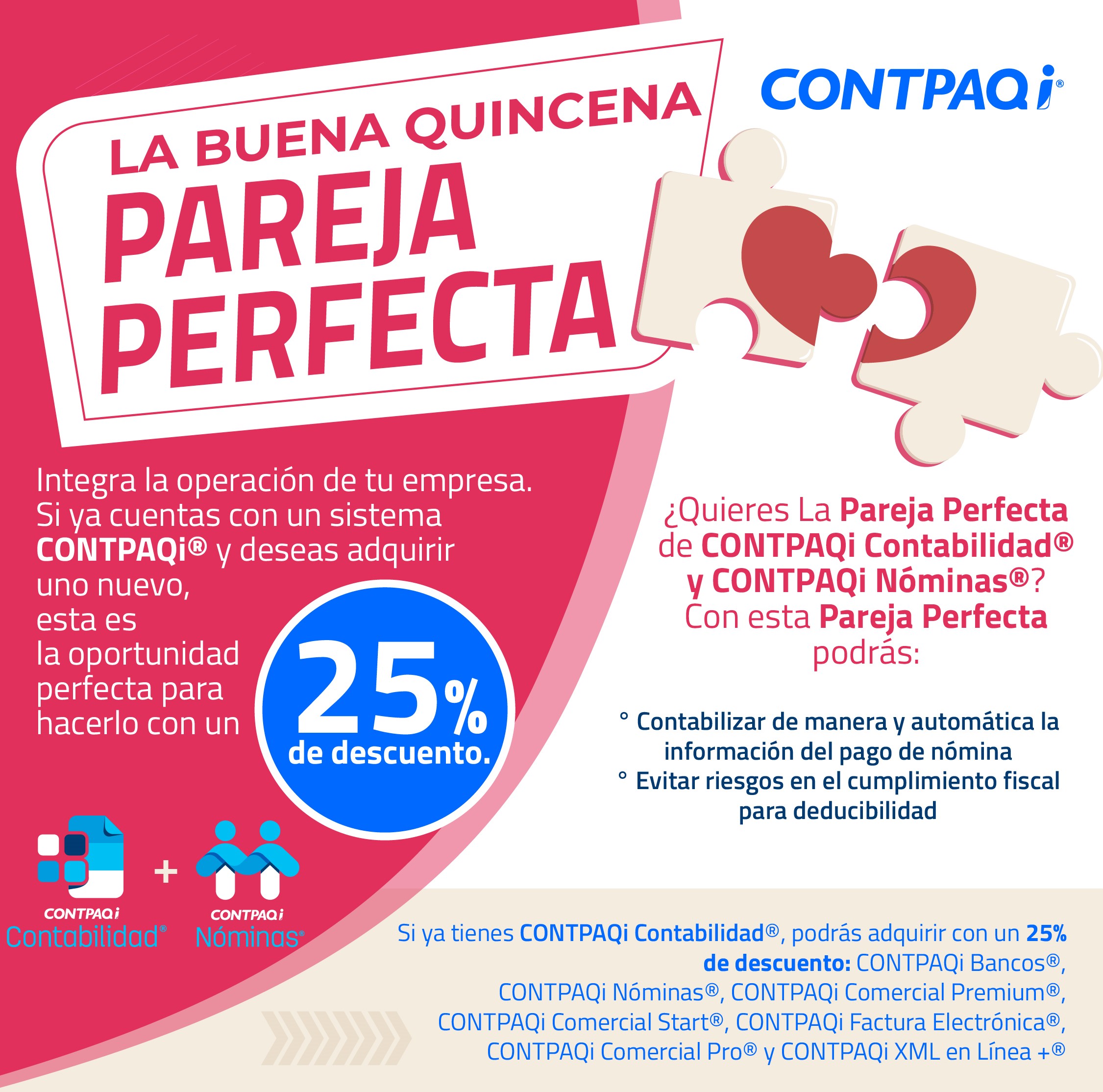 promoción contpaqi pareja perfecta Contabilidad promoción contpaqi pareja perfecta Contabilidad